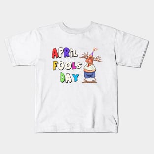 April Fools Day. A teasing joker. Kids T-Shirt